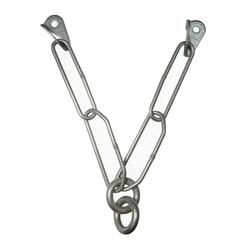BELAY GROUP Ø10 + 2 ROUND RINGS + 2 CHAINS A316L