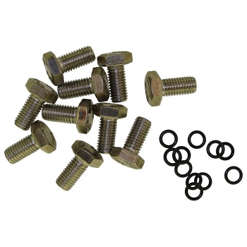 SET OF 10 STAINLESS STEEL SCREWS M10x18 A316L