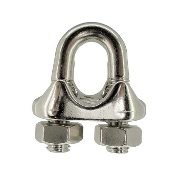 STAINLESS STEEL CLAMP FOR CABLES