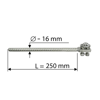 U-CLAMP BOLT FOR HORIZONTAL SECTION