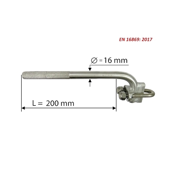 U-CLAMP BOLT FOR VERTICAL SECTIONS
