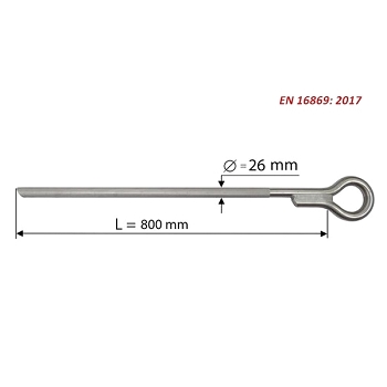 CLOSED EYE BOLT FOR BRIDGES