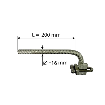 U-CLAMP BOLT FOR VERTICAL SECTIONS